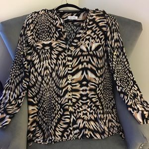 Calvin Klein Button Up Top